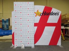 Modified VK-1362 Symphony Portable Exhibit with SEG Fabric Graphics and Monitor Mount